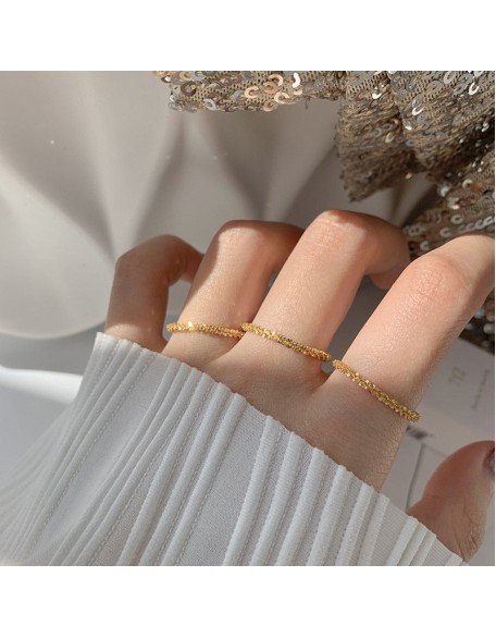 sterling silver sparkling ring